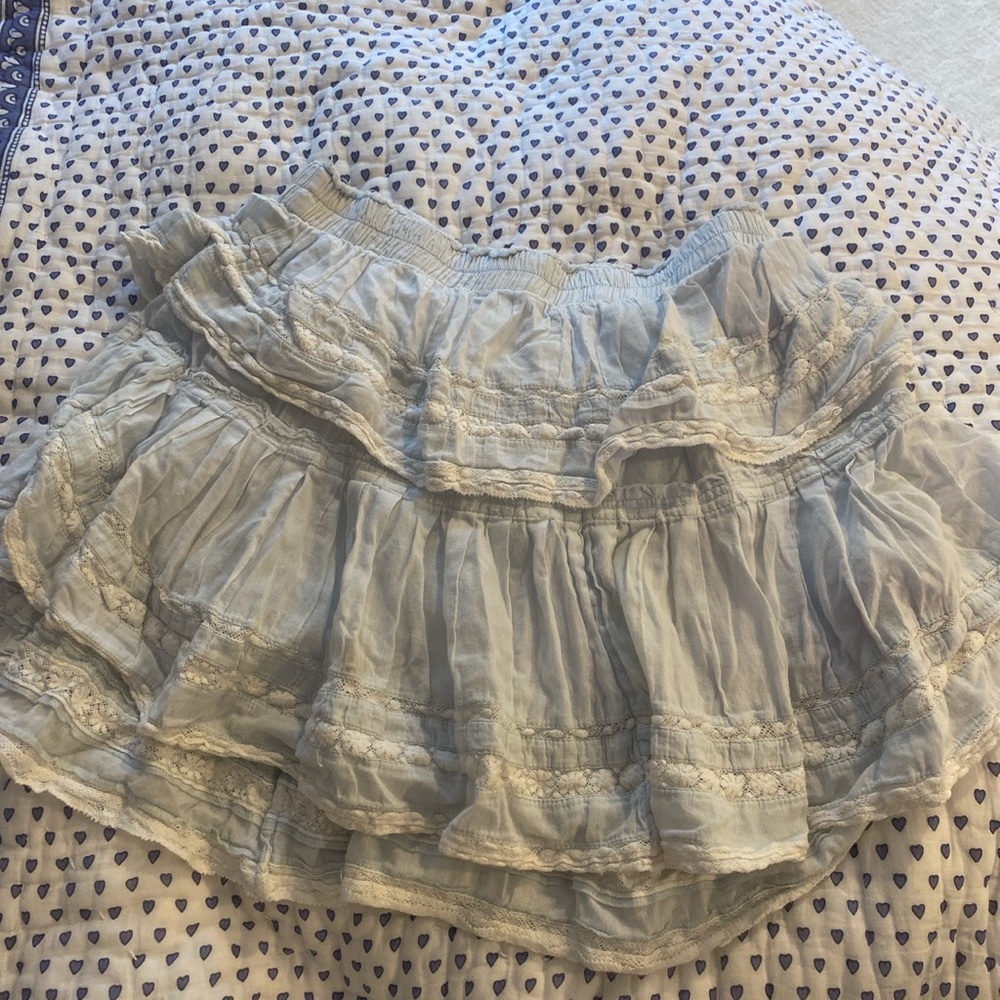Loveshackfancy ruffle mini skirt
